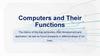 Computers and Their Functions