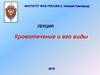 Кровотечение и его виды. Лекция 40