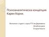 Психоаналитическая концепция Карен Хорни