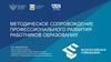 Методическое сопровождение профессионального развития работников образования