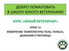 Измерение температуры тела, пульса, дыхания у питомца. Урок 11