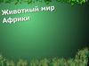 Животный мир Африки