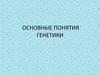 Основные понятия генетики