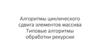 Алгоритмы циклического сдвига элементов массива. Типовые алгоритмы обработки рекурсии