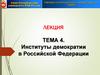 Институты демократии в Российской Федерации  (тема 4)