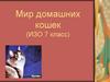 Мир домашних кошек (ИЗО. 7 класс)