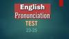 English Phonetics. Test