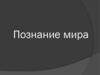 Познавательная деятельность человека