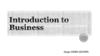 Introduction to Business