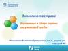 Экологическое право. Управление в сфере охраны окружающей среды