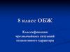 Авария. Классификация чрезвычайных ситуаций техногенного характера