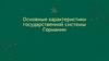Основные характеристики государственной системы Германии