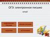 ОГЭ: электронное письмо