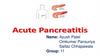 Acute Pancreatitis