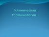Клиническая терминология