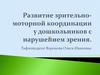 Развитие зрительно-моторной координации у дошкольников с нарушением зрения