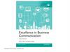 Excellence in business communication