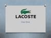 Lacoste. Case Study