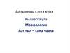 Морфология. Аат тыл - саҥа чааһа