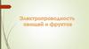 Электричество в овощах и фруктах