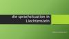 Die sprachsituation in Liechtenstein