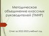 Методическое объединение классных руководителей (ТМНР)