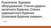 Рыхлители. Буровое оборудование. Станки ударно-канатного бурения. Станки шарошечного бурения. Тема №2