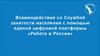 Взаимодействие со Службой занятости населения с помощью единой цифровой платформы «Работа в России»