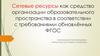 Сетевые ресурсы как средство организации образовательного пространства в соответствии с требованиями обновлённых ФГОС