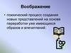 Воображение - психический процесс создания новых представлений на основе переработки уже имеющихся образов и впечатлений
