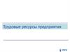 Трудовые ресурсы предприятия