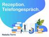Rezeption. Telefongespräch
