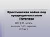 Крестьянская война под предводительством Пугачева