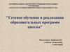 Сетевое обучение в реализации образовательных программ школы