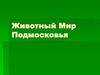 Животный мир Подмосковья