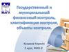 Государственный и муниципальный финансовый контроль