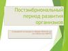 Постэмбриональный период развития организмов