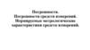 Погрешности. Виды погрешностей. Нормируемые метрологические характеристики средств измерений