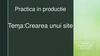 Crearea unui site