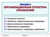 Организационная структура управления. Лекция 6