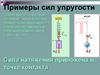 Примеры сил упругости