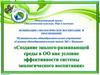 Создание эколого-развивающей среды в ОО как условие эффективности системы экологического воспитания
