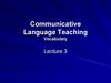 Communicative Language Teaching Vocabulary