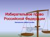 Избирательное право Российской Федерации