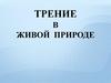Трение в живой природе. Урок 5