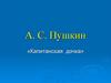 А.С. Пушкин «Капитанская дочка»