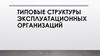 Типовые структуры эксплуатационных организаций