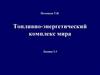 Топливно-энергетический комплекс мира. Лекция 2-3