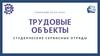 Трудовые объекты. Студенческие сервисные отряды