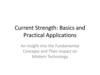 Current strength: basics and practical applications